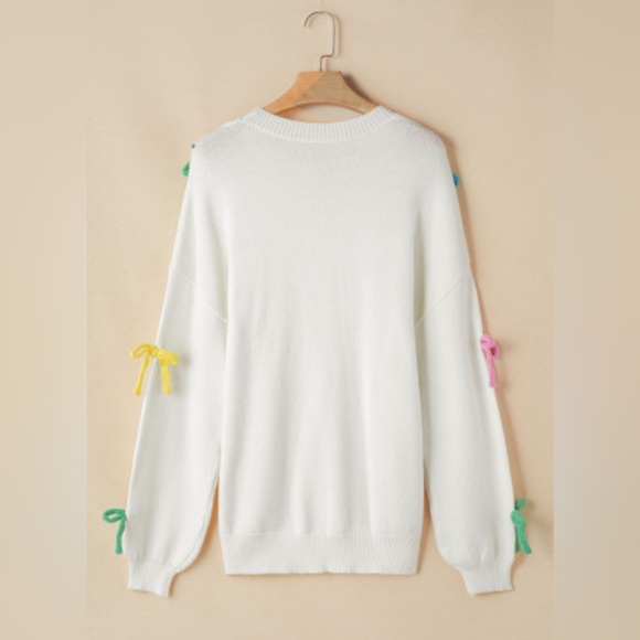 Palmer bow knot crew neck sweater - Picture 5 of 11